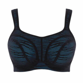 Podprsenka PANACHE SPORTS WIRED BRA BLACK/AQUA