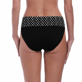 Plavky spodní díl FANTASIE SWIM SANTA MONICA CLASSIC FOLD BRIEF BLACK & WHITE