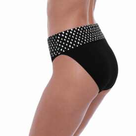 Plavky spodní díl FANTASIE SWIM SANTA MONICA CLASSIC FOLD BRIEF BLACK & WHITE