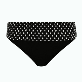 Plavky spodní díl FANTASIE SWIM SANTA MONICA CLASSIC FOLD BRIEF BLACK & WHITE