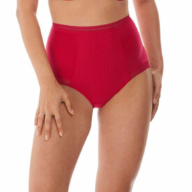 Kalhotky FANTASIE FUSION HIGH WAIST BRIEF RED