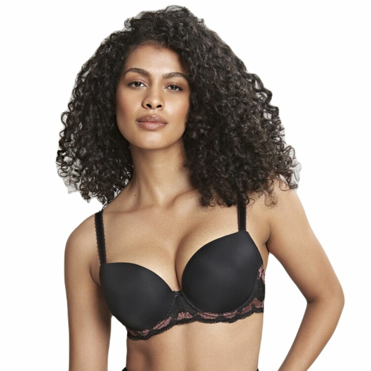 Podprsenka PANACHE CLARA MOULDED SWEETHEART BRA BLACK FIG