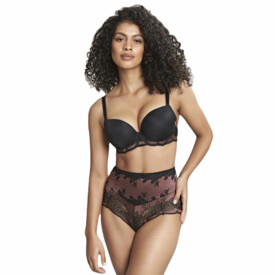 Podprsenka PANACHE CLARA MOULDED SWEETHEART BRA BLACK FIG