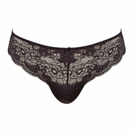 PA7259CBK Kalhotky PANACHE CLARA THONG CHARCOAL/BLACK