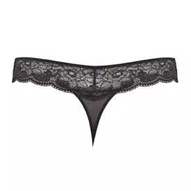 PA7259CBK_PANACHE CLARA THONG CHARCOAL/BLACK