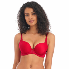 Podprsenka FREYA TEMPTRESS UW MOULDED PLUNGE T-SHIRT BRA CHERRY