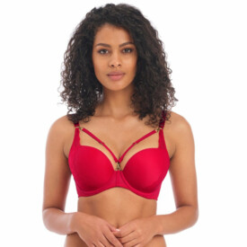 Podprsenka FREYA TEMTRESS UW MOULDED PLUNGE T-SHIRT BRA CHERRY