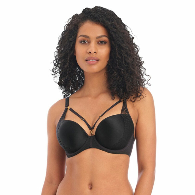 Podprsenka FREYA TEMTRESS UW MOULDED PLUNGE T-SHIRT BRA BLACK