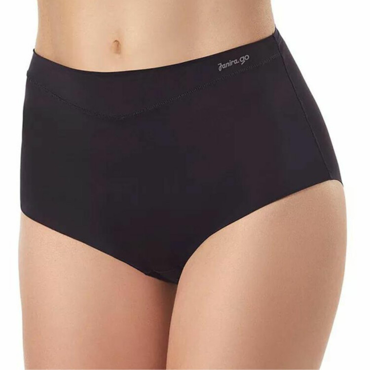 Kalhotky JANIRA BRAGA ACTIVE DAY HIGH WAIST BLACK