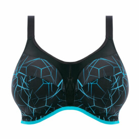 Podprsenka ELOMI ENERGISE UW SPORTS BRA WITH J HOOK BLUE LIGHTNING