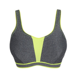 PD6000116CGY Podprsenka PRIMADONNA SPORT THE SWEATER PADDED BRA COSMIC GREY