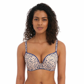 AA401231AML Podprsenka FREYA WILD SIDE UW MOULDED PLUNGE T-SHIRT BRA ANIMAL