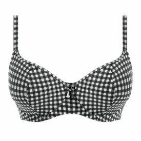 AS201903MOM Plavky vrchní díl FREYA CHECK IN UW SWEETHEARTH BIKINI TOP MONOCHROME