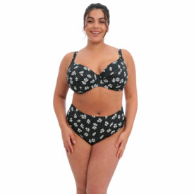 ES7275BDY Plavky spodní díl ELOMI SWIM PLAIN SAILING BIKINI BRIEF BLACK DAISY