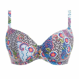 AS202302MUI Plavky vrchní díl FREYA BOHO BREEZE UW PLUNGE BIKINI TOP MULTI