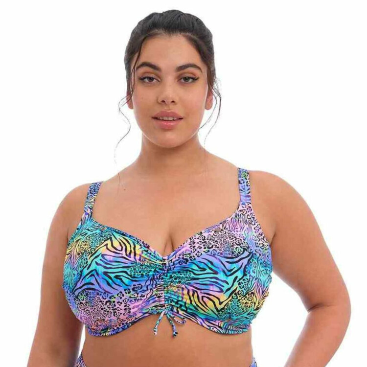 ES800706ZEA Plavky vrchní díl ELOMI SWIM ELECTRIC SAVANNAH UW BIKINI TOP ZEBRA