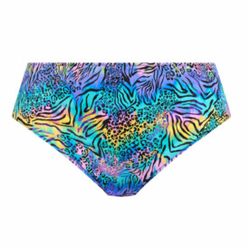 ES800772ZEA Plavky spodní díl ELOMI ELECTRIC SAVANNAH MID RISE BIKINI BRIEF ZEBRA