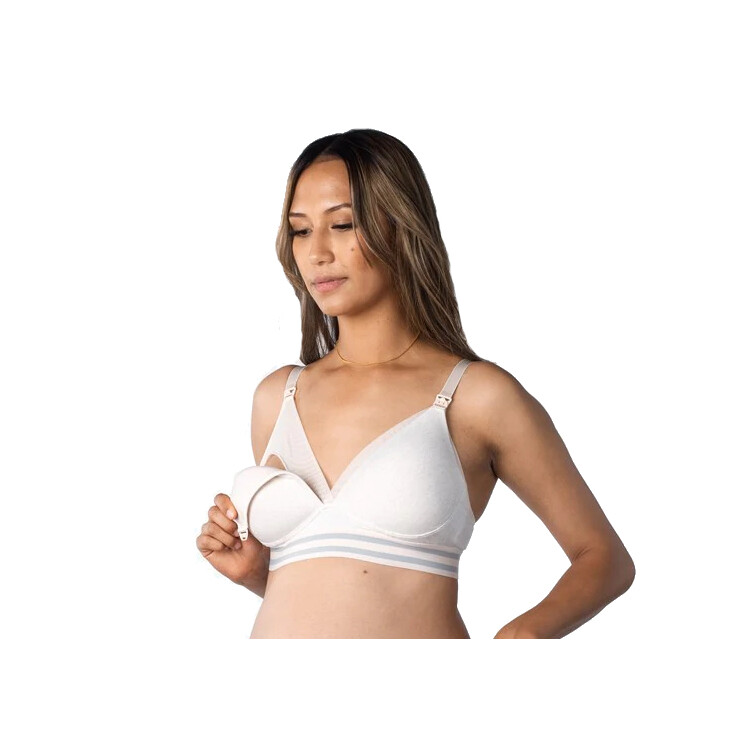 Podprsenka HOTMILK ELEVATE COTTON TRIANGLE T-SHIRT CONTOUR BRA SHELL MARLE