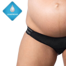 Kalhotky HOTMILK ELEVATE LEAKPROOF BIKINI BLACK