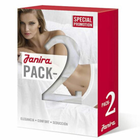 JA1031637DUE Kalhotky JANIRA ESENCIAL COTTON 1031637 SLIP PACK-2 DUNE