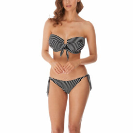 AS6794BLK Plavky SPODNÍ DÍL FREYA SWIM BEACH HUT RIO SCRARF TIE BIKINI BRIEF BLACK