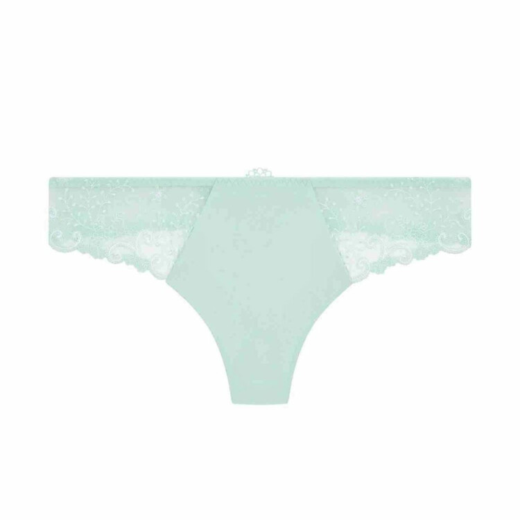 SP12X700643SGN Kalhotky SIMONE PÉRÈLE DELICE THONG SEA GREEN