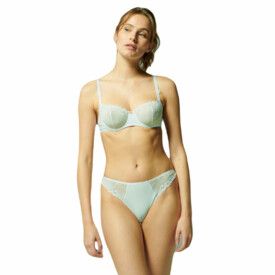 SP12X700643SGN Kalhotky SIMONE PÉRÈLE DELICE THONG SEA GREEN