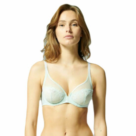 SP12X319643SGN Podprsenka SIMONE PÉRÈLE DELICE PLUNGE FULLCUP BRA SEA GREEN