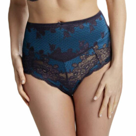 PA7254DON Kalhotky PANACHE CLARA HIGH WAIST BRIEF DEEP OCEAN