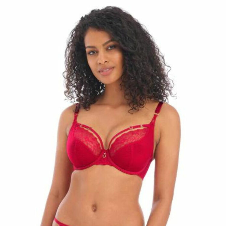 AA400102CHR Podprsenka FREYA TEMPTRESS UW PLUNGE BRA CHERRY
