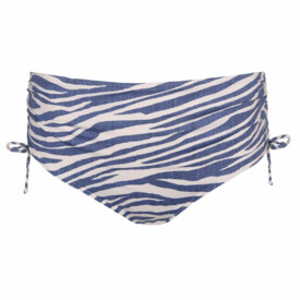 PD4008452ADB Plavky spodní díl PRIMADONNA RAVENA FULL BIKINI BRIEFS WITH ROPES ADRIATIC BLUE