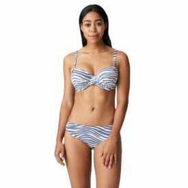 PD4008411ADB Plavky vrchní díl PRIMADONNA RAVENA RUFFED FULLCUP BIKINI TOP ADRIATIC BLUE