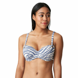 PD4008416ADB Plavky vrchní díl PRIMADONNA RAVENA PADDED BALCONY BIKINI TOP ADRIATIC BLUE