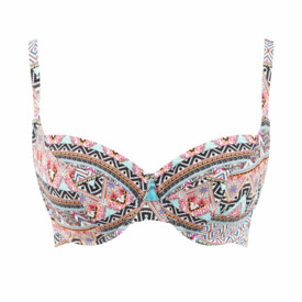 SW1812BPT Plavky vrchní díl PANACHE SWIM ECLECTIC BOHO BALCONNET BIKINI BOHO PRINT