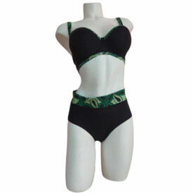 CX00111BGN Plavky vrchní díl COMEXIM LAGOON PLUNGE BLACK GREEN