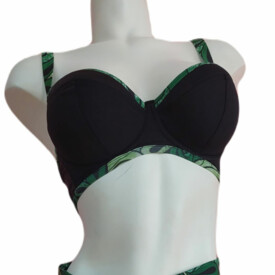 CX00111BGN Plavky vrchní díl COMEXIM LAGOON PLUNGE BLACK GREEN