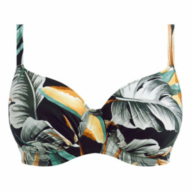 FS501601JET Plavky vrchní dil FANTASIE BAMBOO GROVE GADHERED FULL CUP BIKINI TOP JET