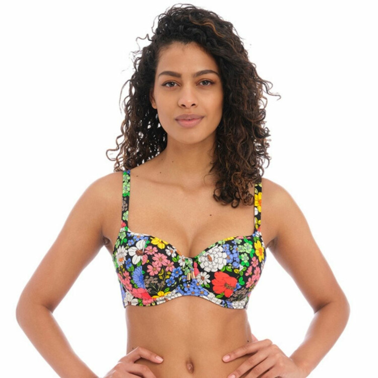 AS202803MUI Plavky vrchní díl FREYA SWIM FLORAL HAZEL UW SWEETHEART BIKINI TOP MULTI