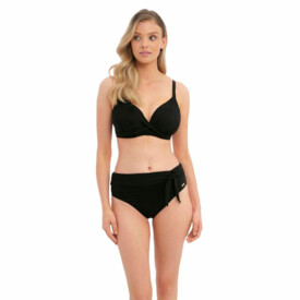 FS6497BLK Plavky spodní díl FANTASIE SWIM OTTAWA HIGH WAIST BIKINI BRIEF BLACK