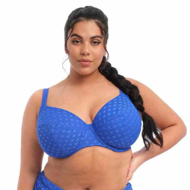 ES800602SAR Plavky vrchní díl ELOMI SWIM BAZARUTO UW PLUNGE BIKINI TOP SAPPHIRE