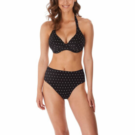 AS7236BLK  Plavky spodní díl FREYA JEWEL COVE HIGH WAIST BRIEF BIKINY BLACK