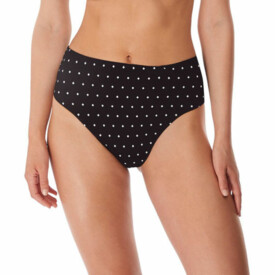 AS7236BLK  Plavky spodní díl FREYA JEWEL COVE HIGH WAIST BRIEF BIKINY BLACK