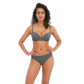 AS201908MOM Plavky vrchní díl FREYA SWIM CHECK IN UW SWEETHEART BIKINI TOP MONOCHROME