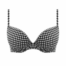 AS201908MOM Plavky vrchní díl FREYA SWIM CHECK IN UW SWEETHEART BIKINI TOP MONOCHROME