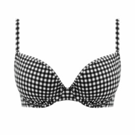 AS201908MOM Plavky vrchní díl FREYA SWIM CHECK IN UW SWEETHEART BIKINI TOP MONOCHROME