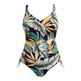 FS501630JET Plavky jednodílné FANTASIE SWIM BAMBOO GROVE UW V-NECK SWIMSUIT WITH ADJUSTABLE LEG JET