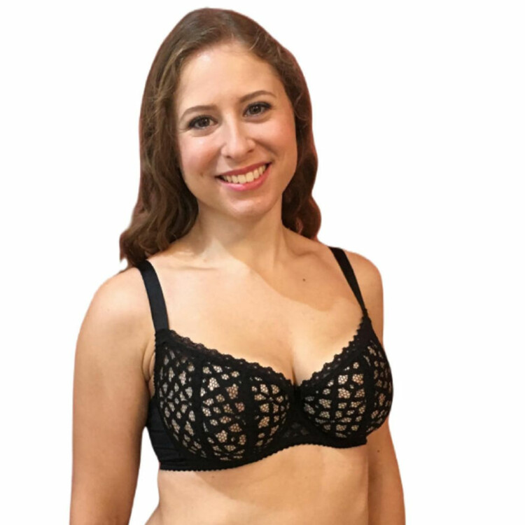 CX901215BLK Podprsenka COMEXIM TARA SOFT HALF CUP LACE BLACK