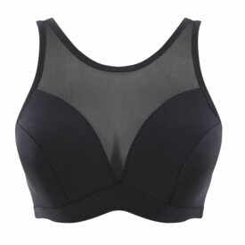 SW1914NOR Plavky vrchní díl PANACHE SWIM ONYX MOULDED PLUNGE BIKINI TOP NOIR