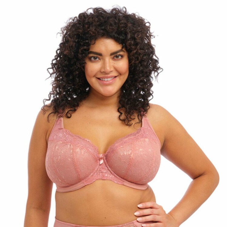 EL8081ASE Podprsenka ELOMI BRIANNA UW PADDED HALF CUP BRA ASH ROSE