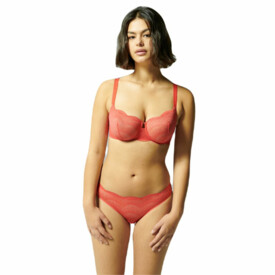 SP12V330334FRD Podprsenka SIMONE PÉRÈLE KARMA HALF CUP BRA FOLLY RED